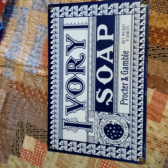 Ivory soap ad porcelain sign - Picture 1 of 16